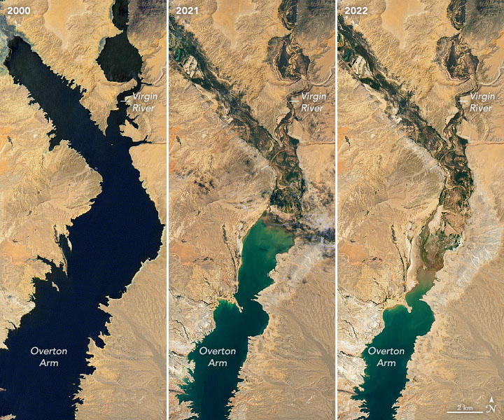 Lake Mead compared over the years